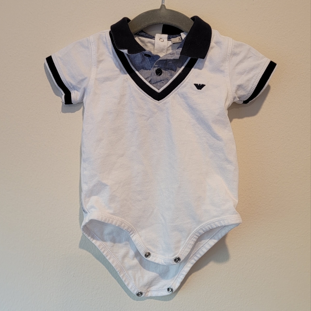 Armani baby 9 month 68 cm Polo Onesie Adorable Top